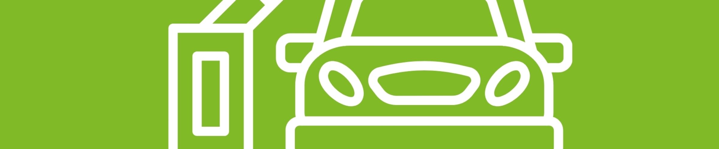 witte lijn illustratie van een auto bij een slagboom