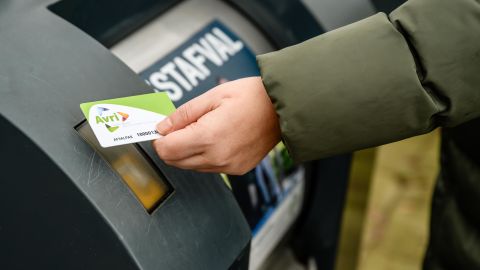 Container voor restafval met afvalpas 
